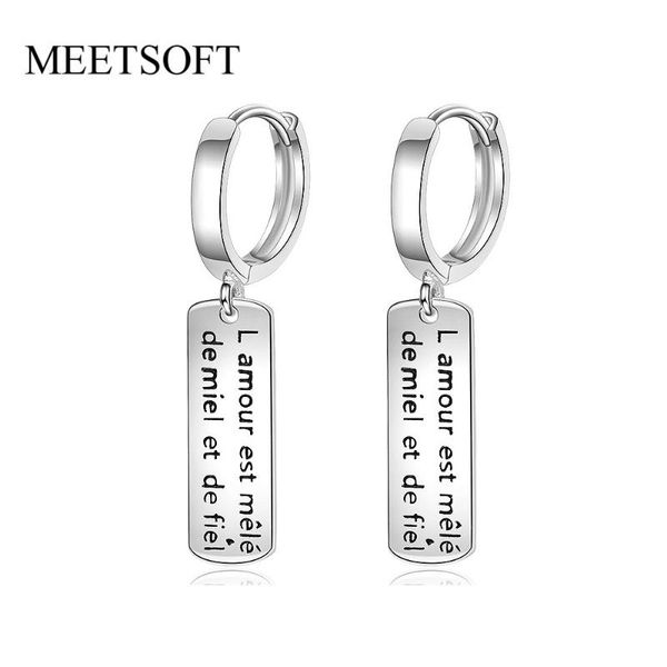 meetsoft tibetan sterling silver color square letter hoop earrings for women trendy white circle long brand tassel jewelry, Golden;silver
meetsoft tibetan sterling silver color square letter hoop earrings for women trendy white circle long brand tassel jewelry, Golden;silver