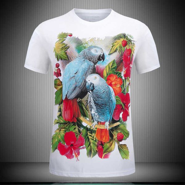 men's t-shirts summer flower and bird pattern 3d short sleeve large print trend, White;black
men's t-shirts summer flower and bird pattern 3d short sleeve large print trend, White;black