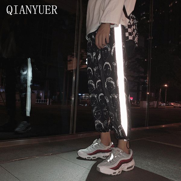 women gothic reflective hip-hop printed plue size loose high waist nine points harlan pants 2020 summer fashion new 1017, Black;white
women gothic reflective hip-hop printed plue size loose high waist nine points harlan pants 2020 summer fashion new 1017, Black;white