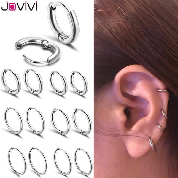 jovivi 316 stainless steel huggie hoop earrings 20g round loop earring fashion ear piercing jewelry 6mm-20mm for men women, Golden;silver
jovivi 316 stainless steel huggie hoop earrings 20g round loop earring fashion ear piercing jewelry 6mm-20mm for men women, Golden;silver