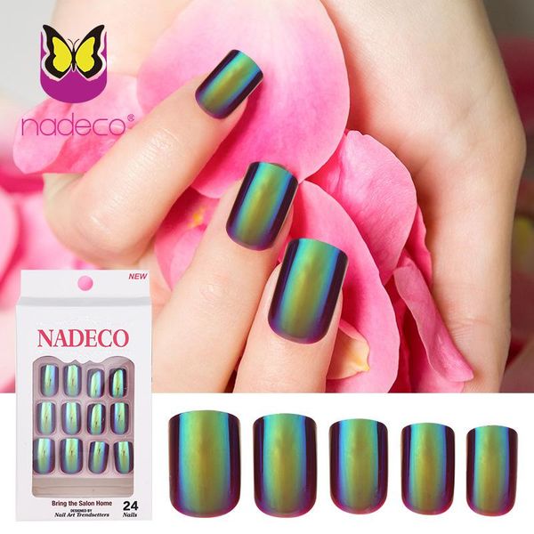 ultra-thin mirror fake nails colorful electroplated fake nails colorful nail tip manicure supplies 24 tablets/box, Red;gold
ultra-thin mirror fake nails colorful electroplated fake nails colorful nail tip manicure supplies 24 tablets/box, Red;gold