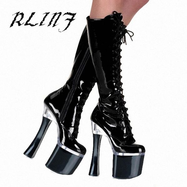 boots 2021 fashion super high shoes 19cm thick with the front of patent leather, Black
boots 2021 fashion super high shoes 19cm thick with the front of patent leather, Black