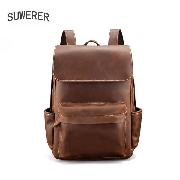 suwerer 2020 new genuine leather bag leather backpack retro men's bag real cowhide men's backpack large capacity travel bags
suwerer 2020 new genuine leather bag leather backpack retro men's bag real cowhide men's backpack large capacity travel bags