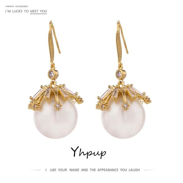 yhpup exquisite shiny cubic zirconia geometric stud earrings elegant imitation pearls cute earrings jewelry for women gift new, Golden;silver
yhpup exquisite shiny cubic zirconia geometric stud earrings elegant imitation pearls cute earrings jewelry for women gift new, Golden;silver
