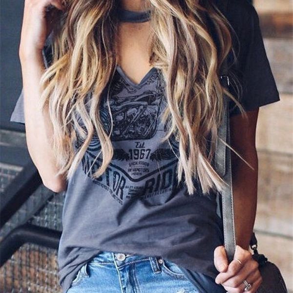 fashion tee for summer printed v-neck t-shirt women short sleeve tees t-shirt femme imprime lady streetwear y200109, White
fashion tee for summer printed v-neck t-shirt women short sleeve tees t-shirt femme imprime lady streetwear y200109, White