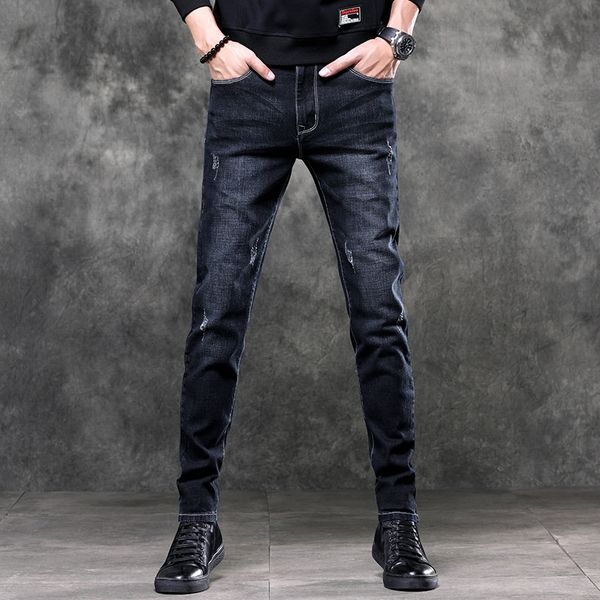 9fzls pants men's stretch slim fit trendy brand casual pants men's autumn korean and jeans ankle thin jeans style trendy black mvw, Blue
9fzls pants men's stretch slim fit trendy brand casual pants men's autumn korean and jeans ankle thin jeans style trendy black mvw, Blue