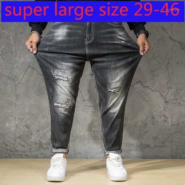 new arrival fashion super large style elastic harem hole patched jeans men loose full length casual plus size 30-38 40 42 44 461, Blue
new arrival fashion super large style elastic harem hole patched jeans men loose full length casual plus size 30-38 40 42 44 461, Blue