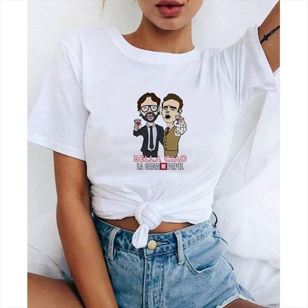 la casa de papel tshirt деньги heist тройники tv streetwear женщина с коротким рукавом дом из бумаги смешного harajuku крупногабаритного t s, White
la casa de papel tshirt деньги heist тройники tv streetwear женщина с коротким рукавом дом из бумаги смешного harajuku крупногабаритного t s, White