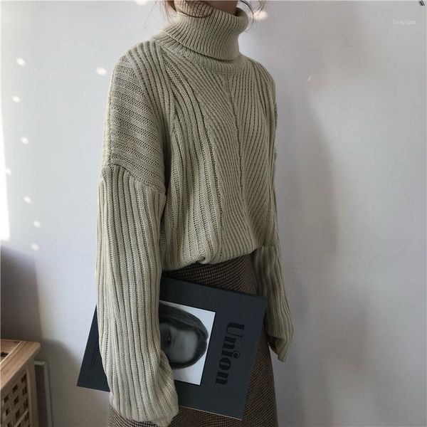 bgteever thicken turtleneck striped women sweater autumn winter sweater full sleeve female pullovers knitted jumpers femme 20191, White;black
bgteever thicken turtleneck striped women sweater autumn winter sweater full sleeve female pullovers knitted jumpers femme 20191, White;black