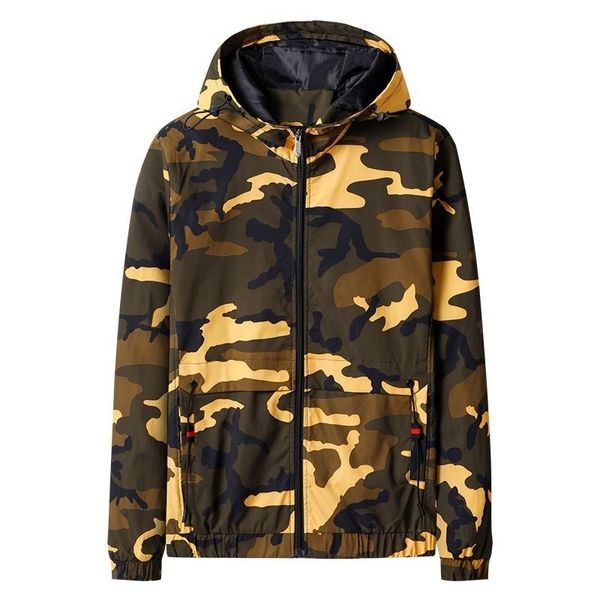 men spring jackets cotton camo zipper coat streetwear mens casual camouflage hooded coats male cloth outwear kg-96, Black;brown
men spring jackets cotton camo zipper coat streetwear mens casual camouflage hooded coats male cloth outwear kg-96, Black;brown