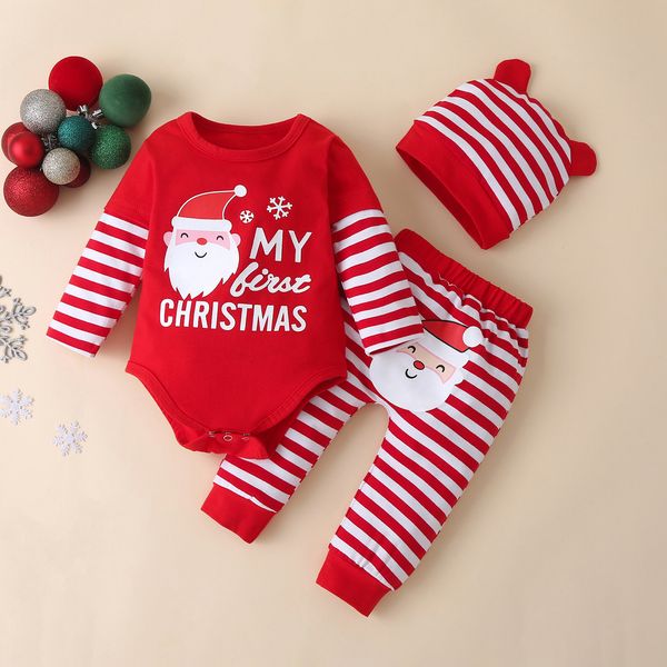 newborn baby christmas cartoon print patchwork romper bodysuit+striped pants set baby boys girls clothes sets suits outfits 1021, White
newborn baby christmas cartoon print patchwork romper bodysuit+striped pants set baby boys girls clothes sets suits outfits 1021, White