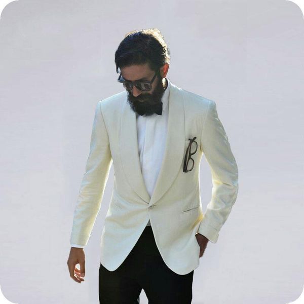 men's suits & blazers groom wedding tuxedo shawl lapel mens pants prom party man blazer costume homme 2piece coat terno masculino, White;black
men's suits & blazers groom wedding tuxedo shawl lapel mens pants prom party man blazer costume homme 2piece coat terno masculino, White;black