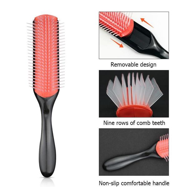 hair styling brush detachable hair comb pro salon hairbrush hairdressing straight curly scalp jllovz, Silver
hair styling brush detachable hair comb pro salon hairbrush hairdressing straight curly scalp jllovz, Silver