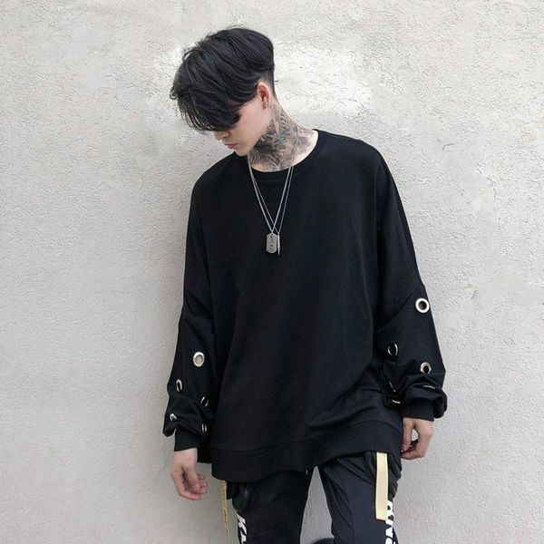 2019 oversize sweatshirt men women high street fashion punk gothic hoodie coat bat sleeve loose pullover sweatshirt1, Black
2019 oversize sweatshirt men women high street fashion punk gothic hoodie coat bat sleeve loose pullover sweatshirt1, Black