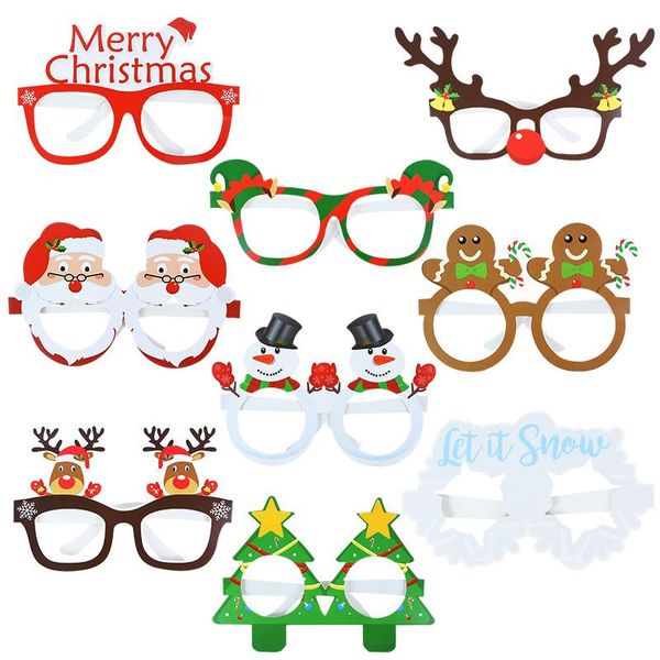 christmas decorations 9pcs glasses santa claus snowman snowflake tree elk paper party po props 2021 decoration for home
christmas decorations 9pcs glasses santa claus snowman snowflake tree elk paper party po props 2021 decoration for home