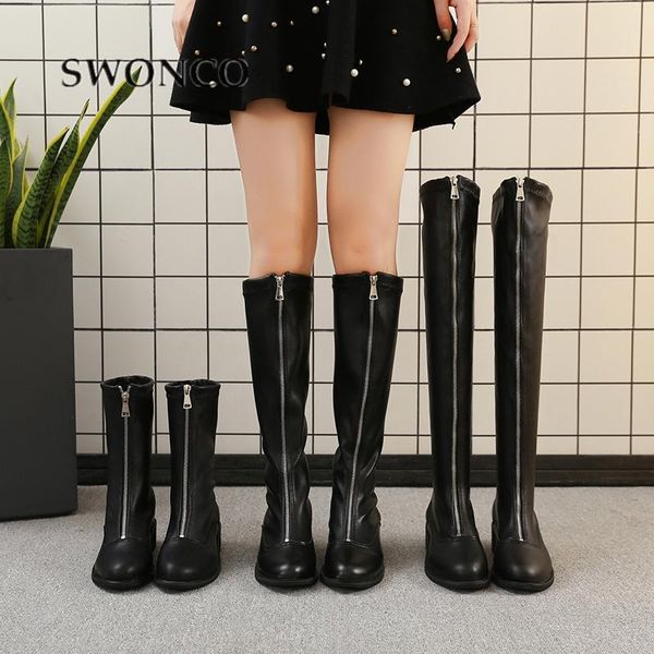 boots swonco punk shoes women fashin front zipper british chaussure femme tall 2021 winter fur riding, Black
boots swonco punk shoes women fashin front zipper british chaussure femme tall 2021 winter fur riding, Black