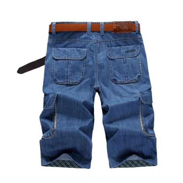 new fashion denim pants mens thin cropped trousers overalls jeans man loose jeans zhan di ji pu, Blue
new fashion denim pants mens thin cropped trousers overalls jeans man loose jeans zhan di ji pu, Blue