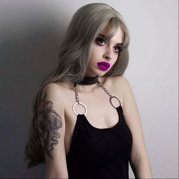 gothic bodysuit skinny chain halter black bodysuit women slim fit female jumpsuit solid streetwear cool ladies romper, Black;white 
gothic bodysuit skinny chain halter black bodysuit women slim fit female jumpsuit solid streetwear cool ladies romper, Black;white