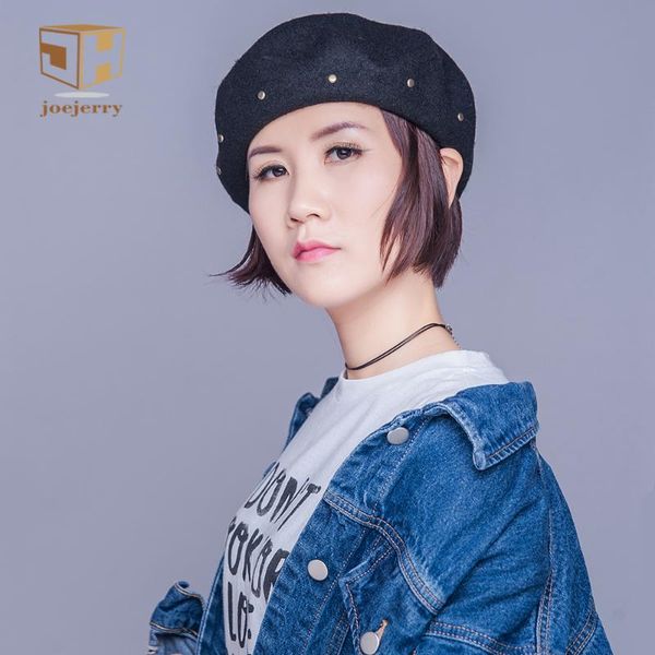 berets joejerry wool french beret female harajuku painter hat hip hop winter with rivet arrial, Blue;gray
berets joejerry wool french beret female harajuku painter hat hip hop winter with rivet arrial, Blue;gray
