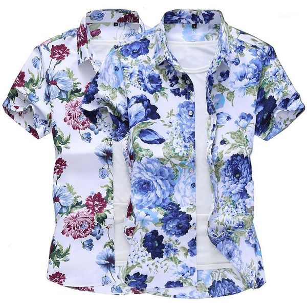 men flower shirt short sleeve large size summer shirt men fashion casual mens shirts blue white green man 20201, White;black
men flower shirt short sleeve large size summer shirt men fashion casual mens shirts blue white green man 20201, White;black