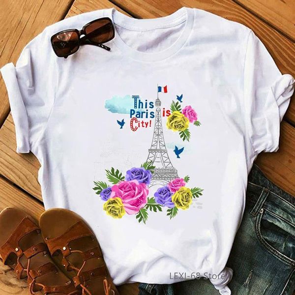 flowers eiffel tower printed lovely girls tees summer women white short sleeve graphic t shirts vintage tshirt streetwear
flowers eiffel tower printed lovely girls tees summer women white short sleeve graphic t shirts vintage tshirt streetwear