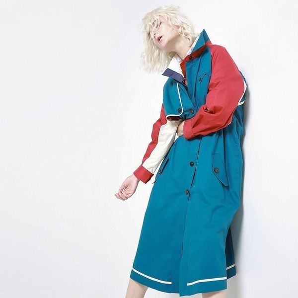 2020 new spring lapel long sleeve hit color split joint loose long windbreaker women trench coat fashion tide moda mujer1, Tan;black
2020 new spring lapel long sleeve hit color split joint loose long windbreaker women trench coat fashion tide moda mujer1, Tan;black