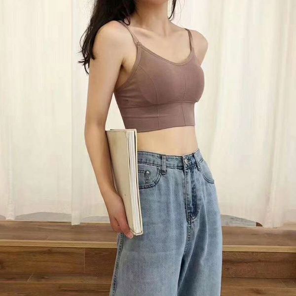 camisole for women fashion new seamless bra short with chest pad wrapped chest ladies inside the bottom tube gilet femme, Black;white
camisole for women fashion new seamless bra short with chest pad wrapped chest ladies inside the bottom tube gilet femme, Black;white