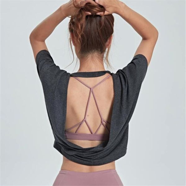 women yoga tank quick-dry exercise women's workout gym clothes sports t-shirts fitness women shirt sportswear t200401, White
women yoga tank quick-dry exercise women's workout gym clothes sports t-shirts fitness women shirt sportswear t200401, White