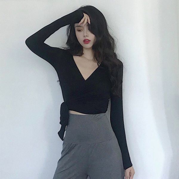 slim lace up 2020 new v-neck short t-shirt t-shirt bottomed cardigan can be used to show the navel oym8y, White
slim lace up 2020 new v-neck short t-shirt t-shirt bottomed cardigan can be used to show the navel oym8y, White