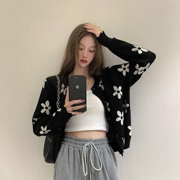 2021 new self-cultivation student retro-flower long flower knitted female cardigan 0yoj, White;black
2021 new self-cultivation student retro-flower long flower knitted female cardigan 0yoj, White;black