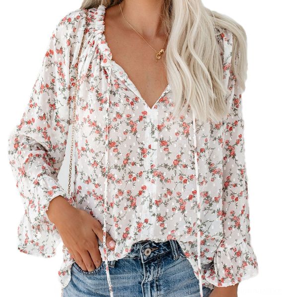 autumn one-line collar trumpet sleeve printed autumn one-line horn t-shirt horn collar trumpet sleeve printed t-shirt czl82, White
autumn one-line collar trumpet sleeve printed autumn one-line horn t-shirt horn collar trumpet sleeve printed t-shirt czl82, White
