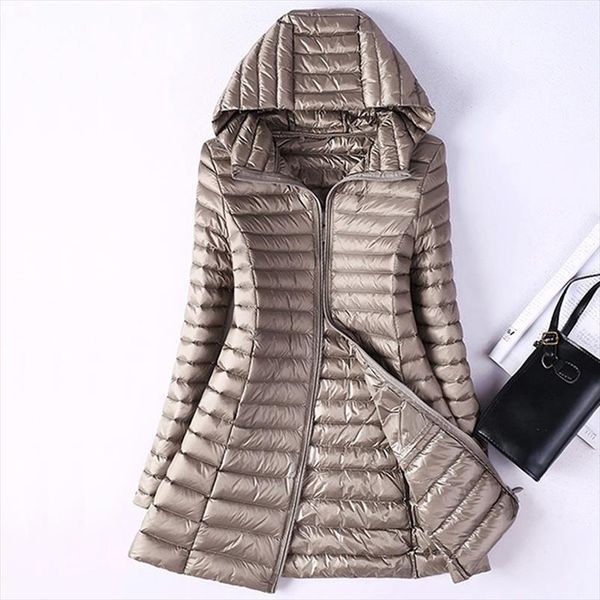 winter ultralight duck down jackets women plus size long down doat female hooded puffer jacket portable waterproof padded parkas, Black
winter ultralight duck down jackets women plus size long down doat female hooded puffer jacket portable waterproof padded parkas, Black