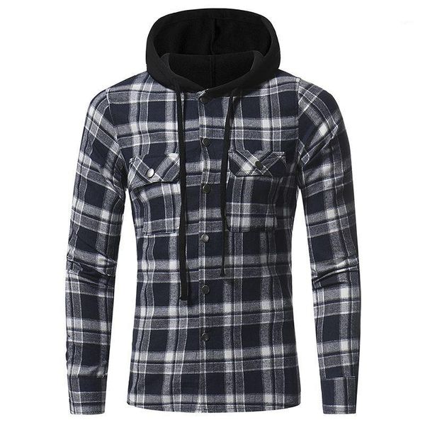 vogue teenager nice new autumn plus size 3xl hat plaid shirt men hooded cotton shirt punk hip hop out cap casual shirts 1, White;black
vogue teenager nice new autumn plus size 3xl hat plaid shirt men hooded cotton shirt punk hip hop out cap casual shirts 1, White;black