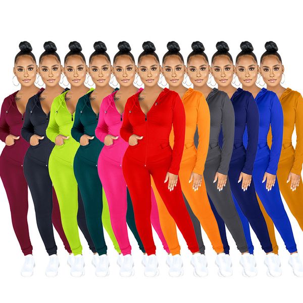 women clothing 2 piece set tracksuit solid long sleeve zipper cardigan trousers outfits ladies casual multicolor coat pencil pants suits, Gray
women clothing 2 piece set tracksuit solid long sleeve zipper cardigan trousers outfits ladies casual multicolor coat pencil pants suits, Gray