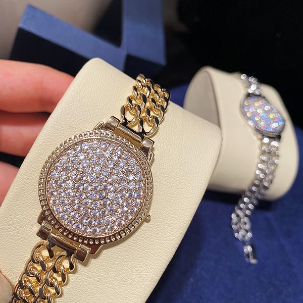 micro inlaid full diamond round watch shape clasp double row chain ins smallnet red bracelet braceletbracelet hand ornament 8fzem, Golden;silver
micro inlaid full diamond round watch shape clasp double row chain ins smallnet red bracelet braceletbracelet hand ornament 8fzem, Golden;silver