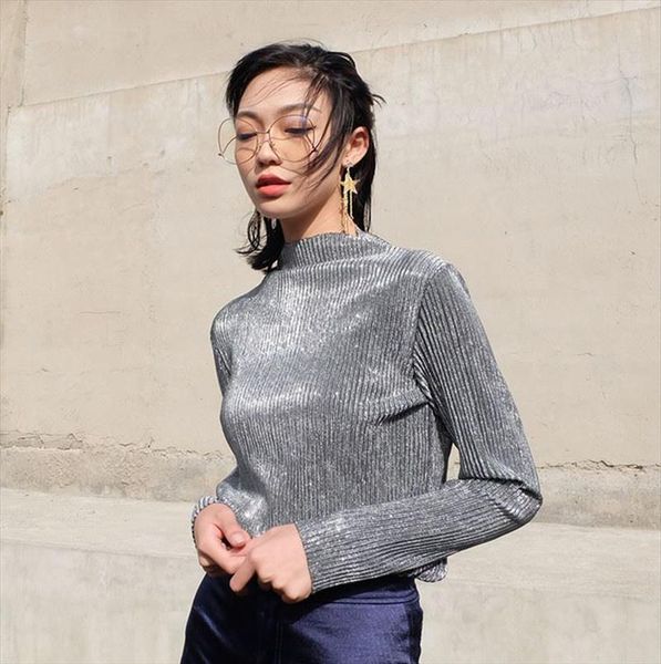2020 new women sequin t shirts solid turtleneck slim super bling bling shirts chic street tshirts woman summer, White
2020 new women sequin t shirts solid turtleneck slim super bling bling shirts chic street tshirts woman summer, White