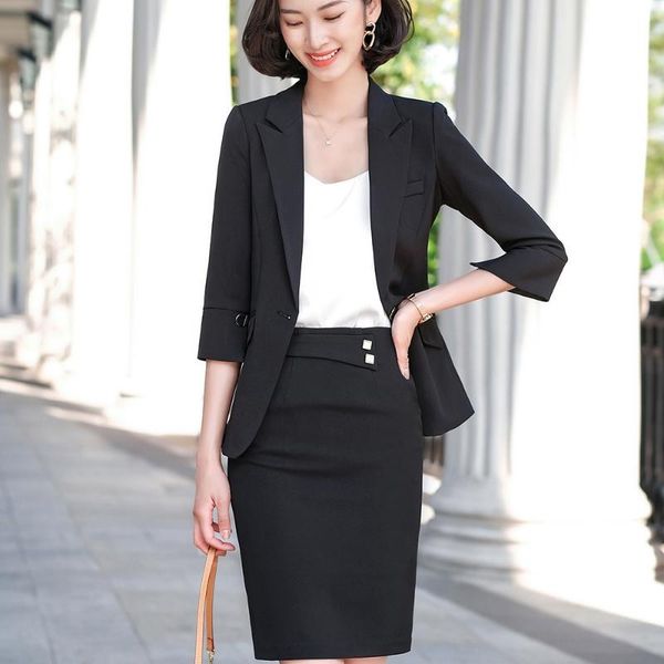 spring/summer female elegant women's skirt suit apricot blazer bussiness jacket office lady 2 pieces set plus size s-5xl two piece dres, White
spring/summer female elegant women's skirt suit apricot blazer bussiness jacket office lady 2 pieces set plus size s-5xl two piece dres, White