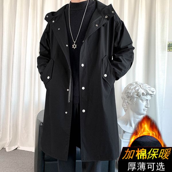 autumn winter 2020 new solid color hooded and windbreaker long coat loose casual men's cotton padded jacket, Tan;black
autumn winter 2020 new solid color hooded and windbreaker long coat loose casual men's cotton padded jacket, Tan;black
