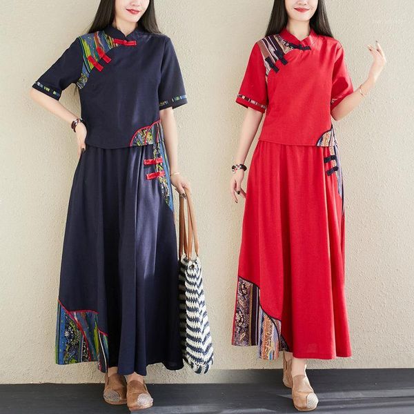 two piece dress 2021 spring and summer retro ethnic style cotton linen two-piece suit spliced slim skirt fashion set chinese clothes r441, White
two piece dress 2021 spring and summer retro ethnic style cotton linen two-piece suit spliced slim skirt fashion set chinese clothes r441, White