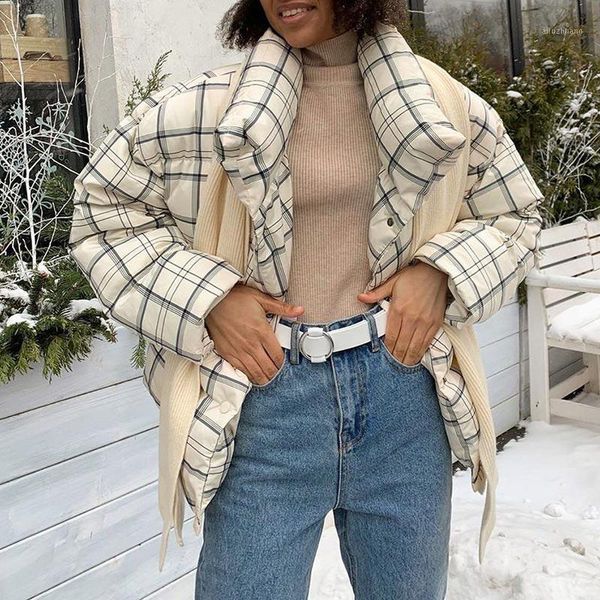 plaid thick women cotton padded parka coat oversize winter puffer women's outerwear casual female 2020 warm coats cc202010141, Black
plaid thick women cotton padded parka coat oversize winter puffer women's outerwear casual female 2020 warm coats cc202010141, Black