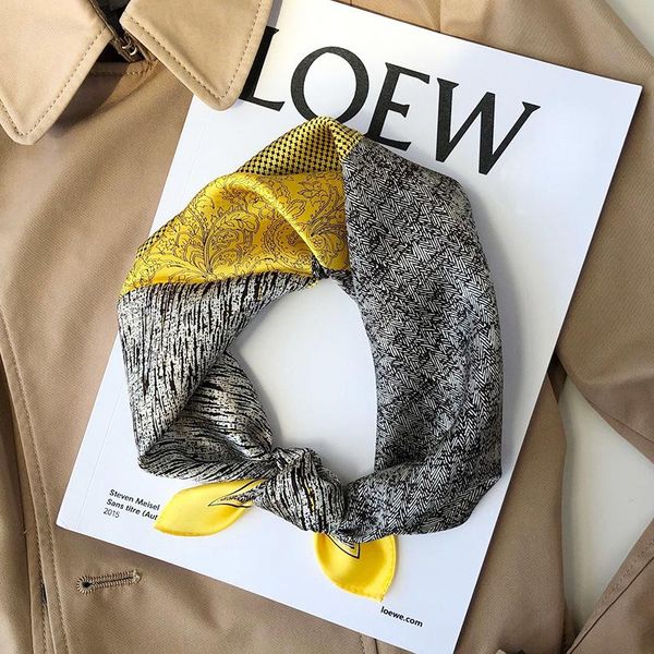scarves brand 2021 winter scarf 100% silk small female poncho foulard bandana shawl spring square hijab 53*53 cm, Blue;gray
scarves brand 2021 winter scarf 100% silk small female poncho foulard bandana shawl spring square hijab 53*53 cm, Blue;gray