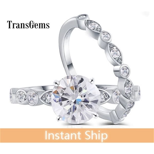 transgems sterling solid s925 center 1.5ct 7.5mm gh color moissanite engagement with accents bridal sets for women ring set y200620, Slivery;golden
transgems sterling solid s925 center 1.5ct 7.5mm gh color moissanite engagement with accents bridal sets for women ring set y200620, Slivery;golden