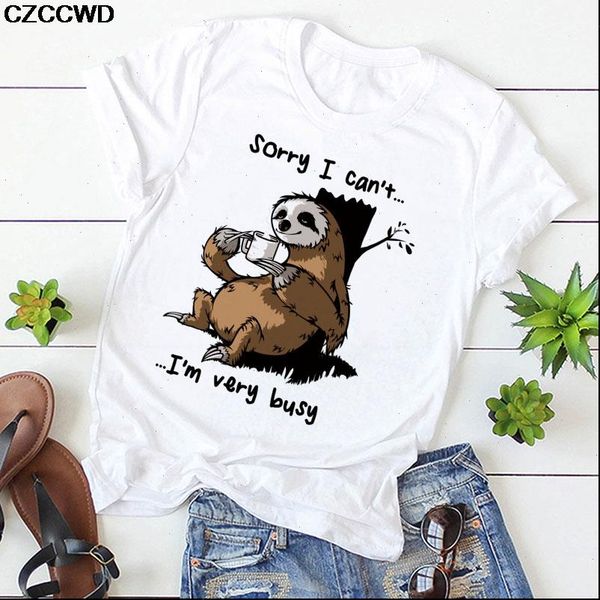 czccwd camisas mujer 2021 new harajuku fashion sorry i can t im very busy t shirt woman leisure short sleeve female t, White
czccwd camisas mujer 2021 new harajuku fashion sorry i can t im very busy t shirt woman leisure short sleeve female t, White