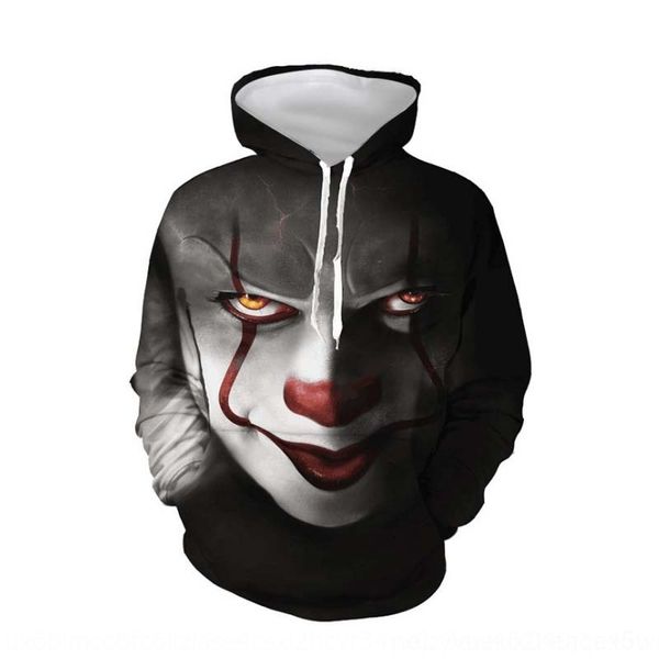 oqrbh new digital sweater clown men's printing hoodie sleeve youth popular loose long collar leisure pullover hoodie pullover 1mvs6, Black
oqrbh new digital sweater clown men's printing hoodie sleeve youth popular loose long collar leisure pullover hoodie pullover 1mvs6, Black