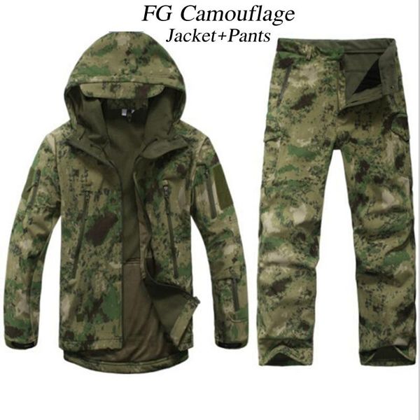 outdoor hunting cs wargame tad gear soft shell camouflage jacket set army sport waterproof uniform clothes jacket pants, Blue;black
outdoor hunting cs wargame tad gear soft shell camouflage jacket set army sport waterproof uniform clothes jacket pants, Blue;black