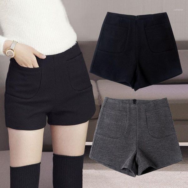 2020 new autumn winter women slim shorts female woolen fashion causal korean style warm thick elegant basic shorts q3911, White;black
2020 new autumn winter women slim shorts female woolen fashion causal korean style warm thick elegant basic shorts q3911, White;black