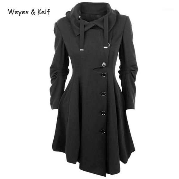 weyes & kelf single-breasted irregular hem flimsy long coat women 2020 solid turn-down collar windbreaker female trench coat1, Tan;black
weyes & kelf single-breasted irregular hem flimsy long coat women 2020 solid turn-down collar windbreaker female trench coat1, Tan;black