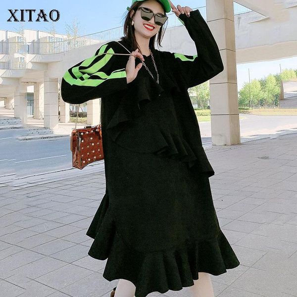 xitao patchwork ruffles dress women 2020 winter casual fashion new style temperament all match o neck full sleeve dress zy1237, Black;gray
xitao patchwork ruffles dress women 2020 winter casual fashion new style temperament all match o neck full sleeve dress zy1237, Black;gray