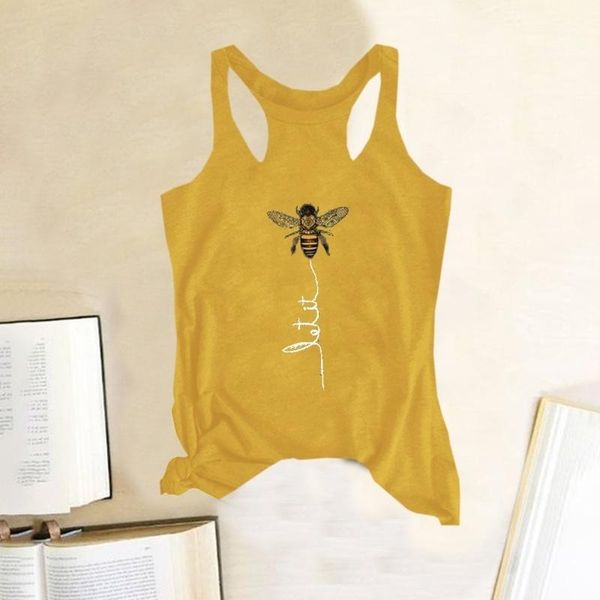 5xl new tank women summer sleeveless bee letter print tank female casual vest ladies tee plus size 4 colors yellow, White
5xl new tank women summer sleeveless bee letter print tank female casual vest ladies tee plus size 4 colors yellow, White