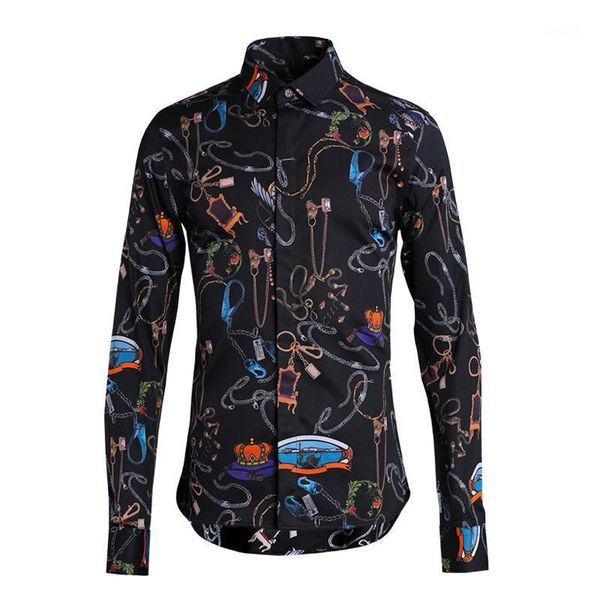 2020 personality printing men shirt hight quality long sleeve mens dress shirts turn-down collar mens shirts casual slim fit1, White;black
2020 personality printing men shirt hight quality long sleeve mens dress shirts turn-down collar mens shirts casual slim fit1, White;black